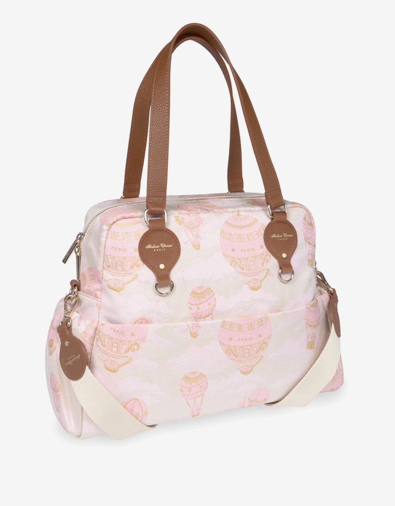 Baby Hot Air Balloons Changing Bag in Pink (38cm)