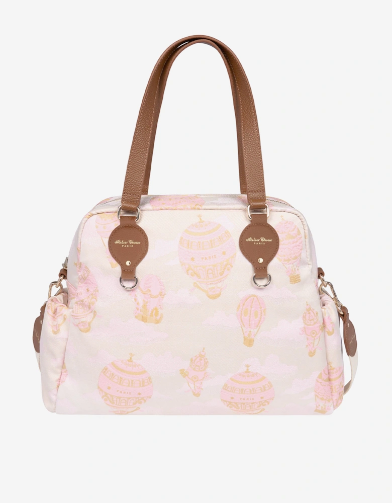 Baby Hot Air Balloons Changing Bag in Pink (38cm)