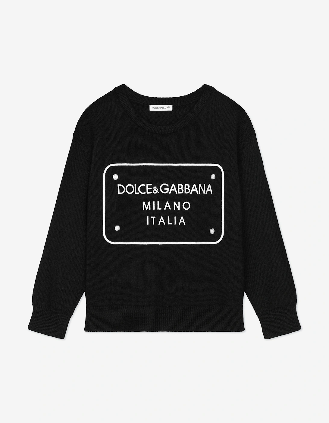 Boys Logo Tag Jumper in Black, 5 of 4