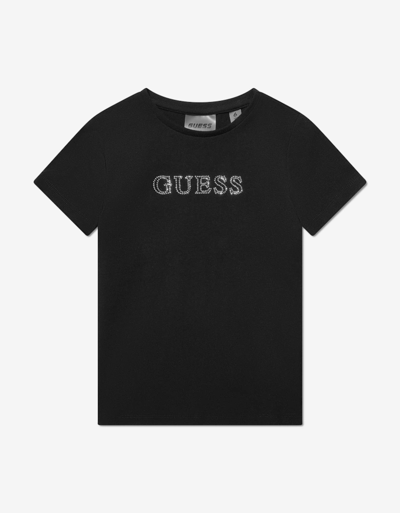 Girls Logo T-Shirt in Black