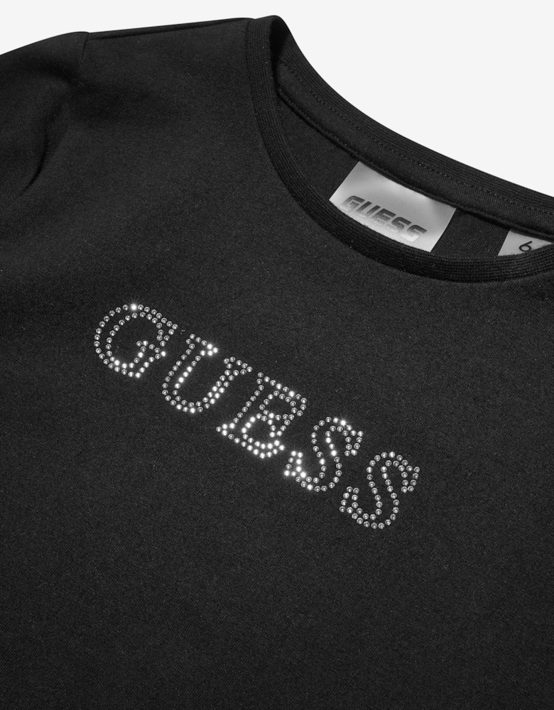 Girls Logo T-Shirt in Black