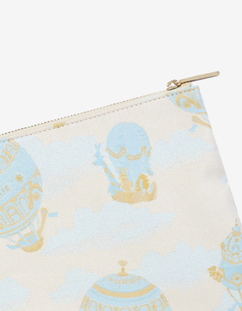 Baby Hot Air Balloons Pouch in Blue (31cm)