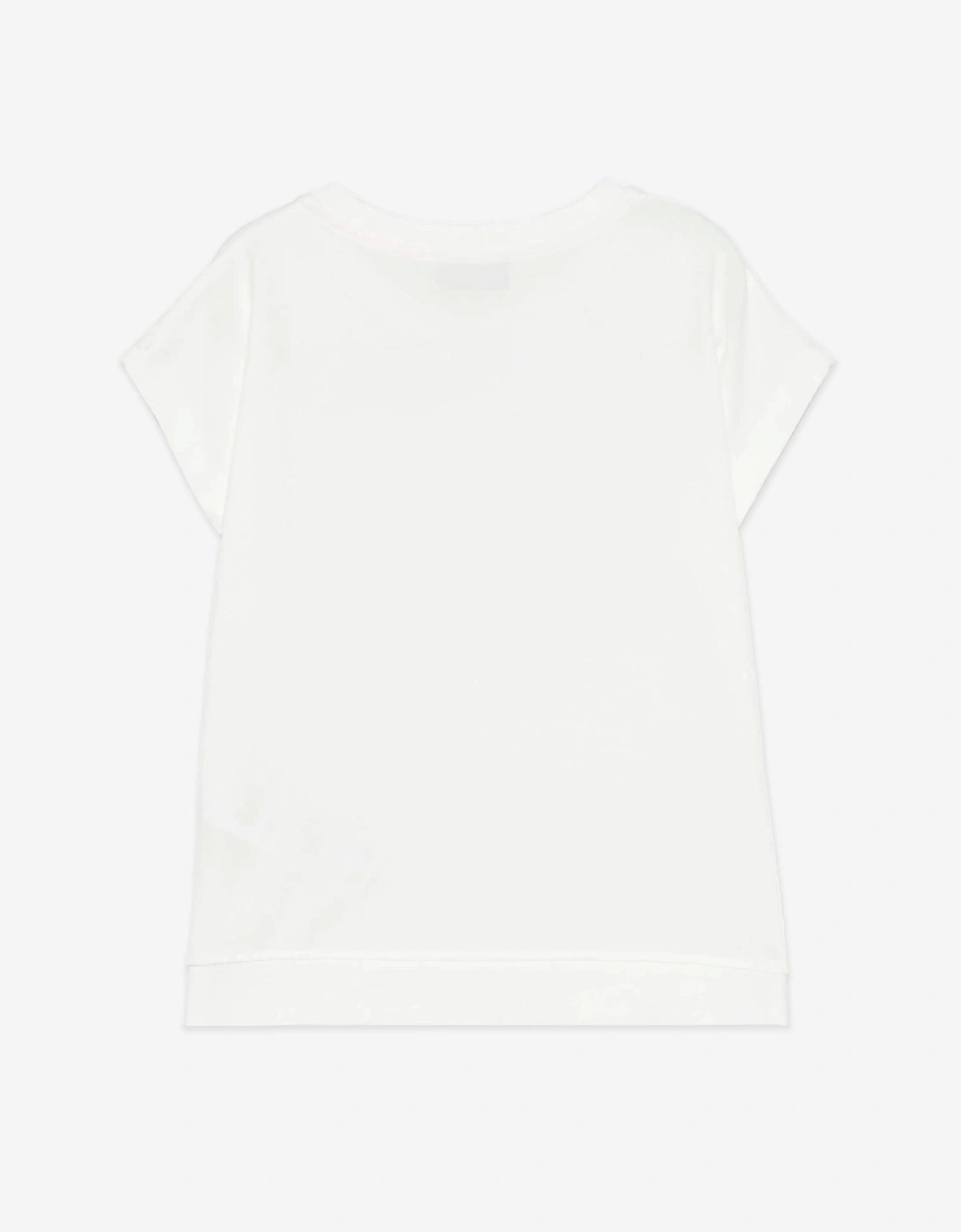 Girls Teddy Bear Maxi T-Shirt in Ivory
