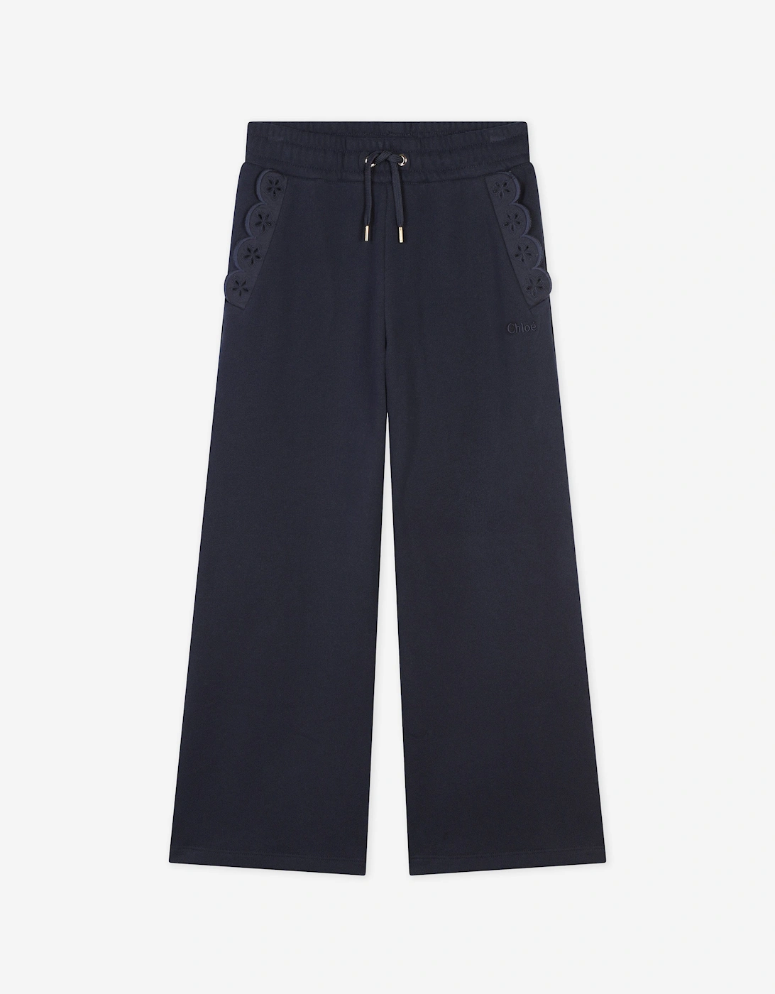 Girls Fleece Trousers in Navy