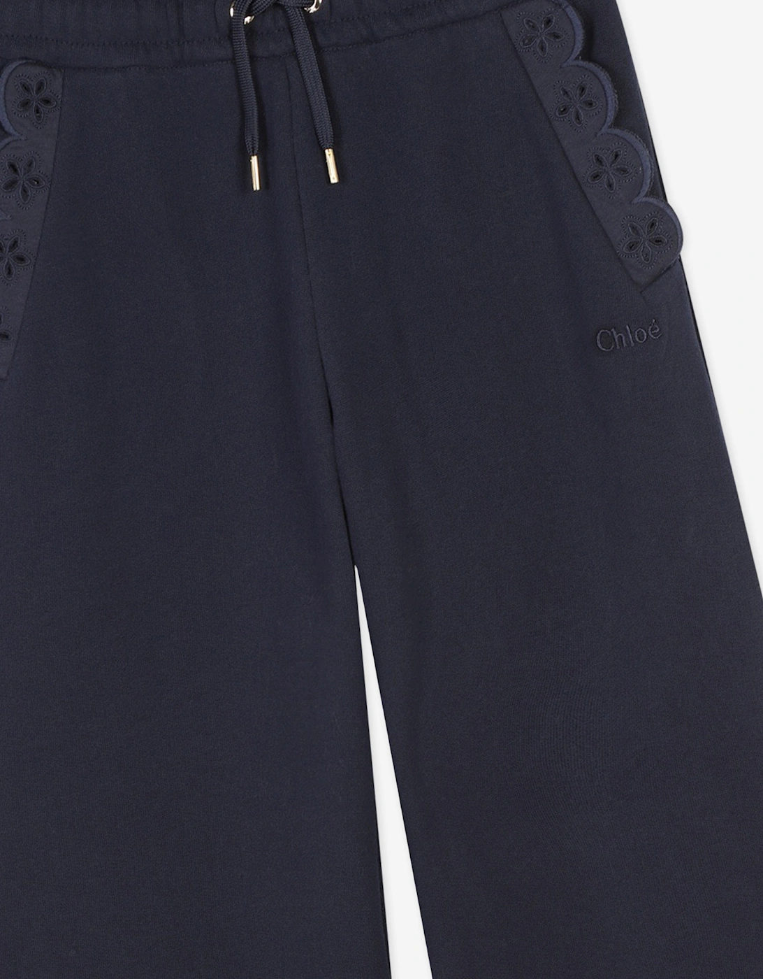 Girls Fleece Trousers in Navy