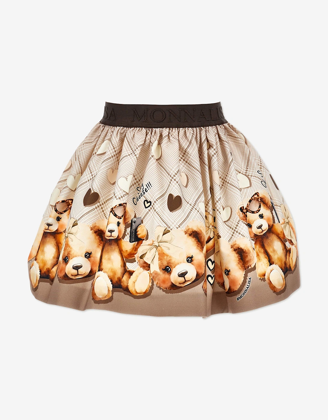 Girls Teddy Bear Skirt in Brown, 5 of 4