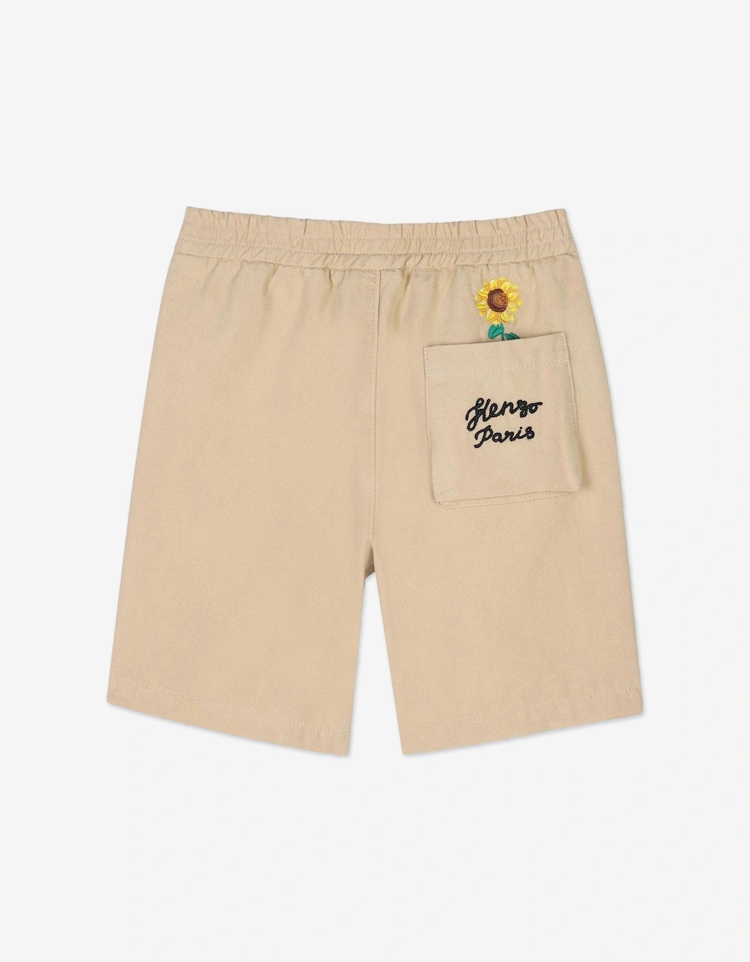 Boys Sunflower Bermuda Shorts in Beige