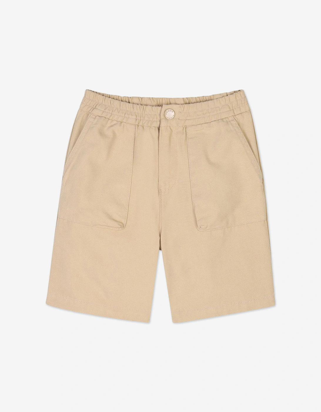 Boys Sunflower Bermuda Shorts in Beige, 5 of 4