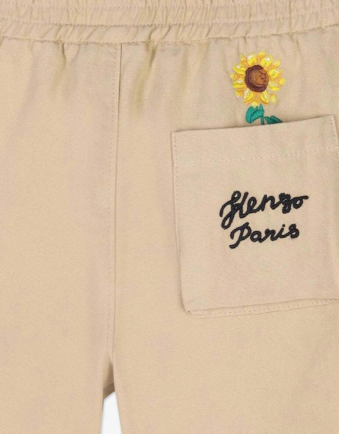 Boys Sunflower Bermuda Shorts in Beige