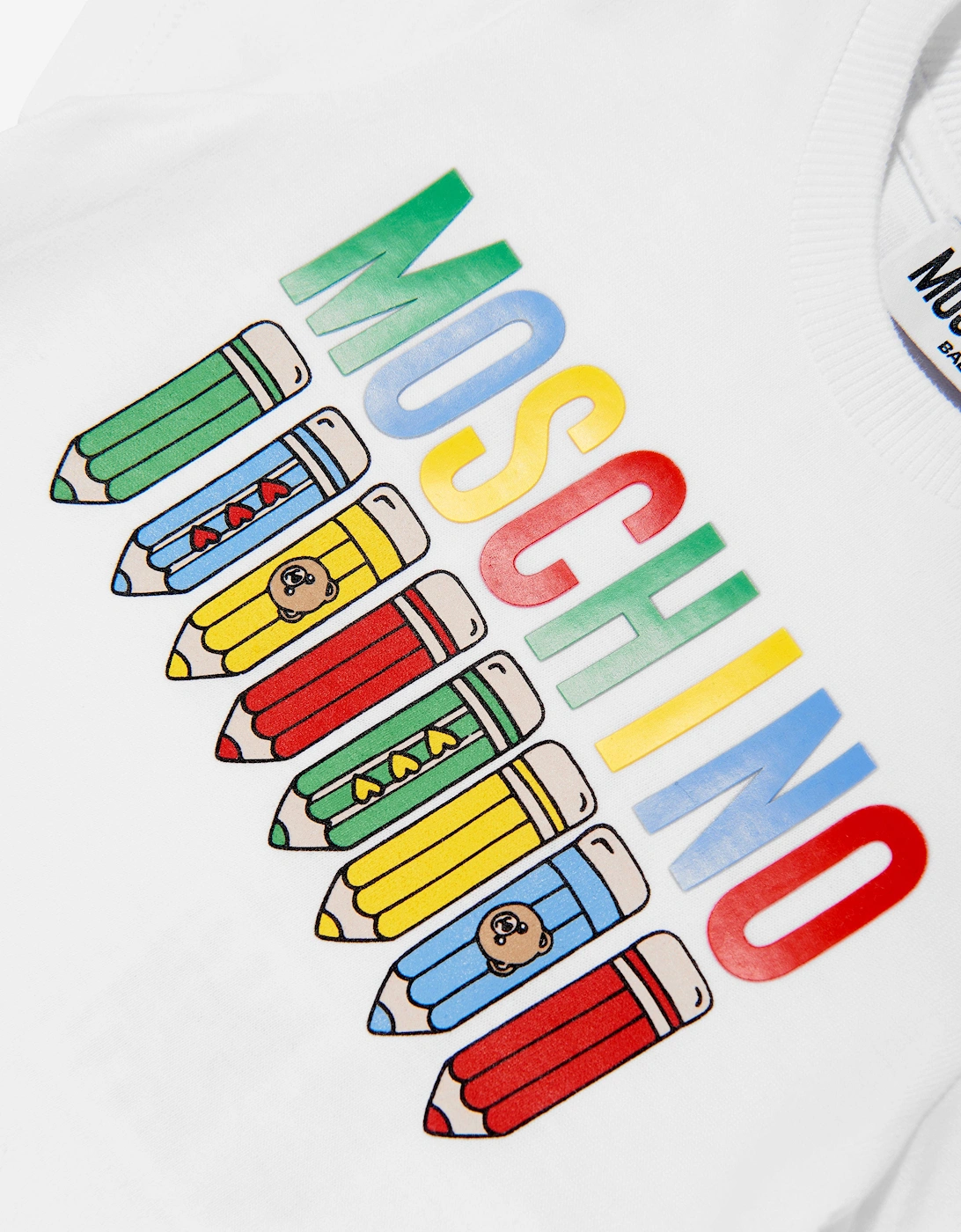 Baby Pencil Logo T-Shirt in White