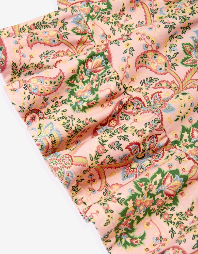 Girls Paisley Print Dress in Multicolour