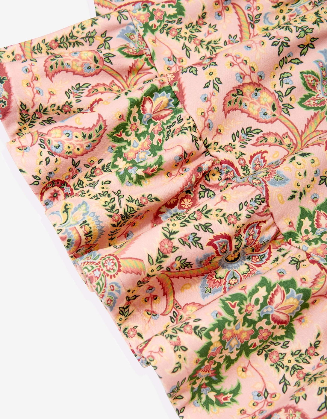 Girls Paisley Print Dress in Multicolour