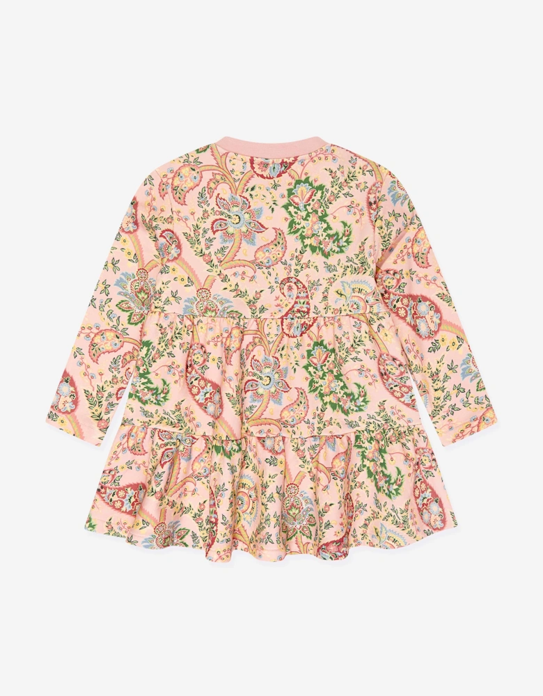 Girls Paisley Print Dress in Multicolour