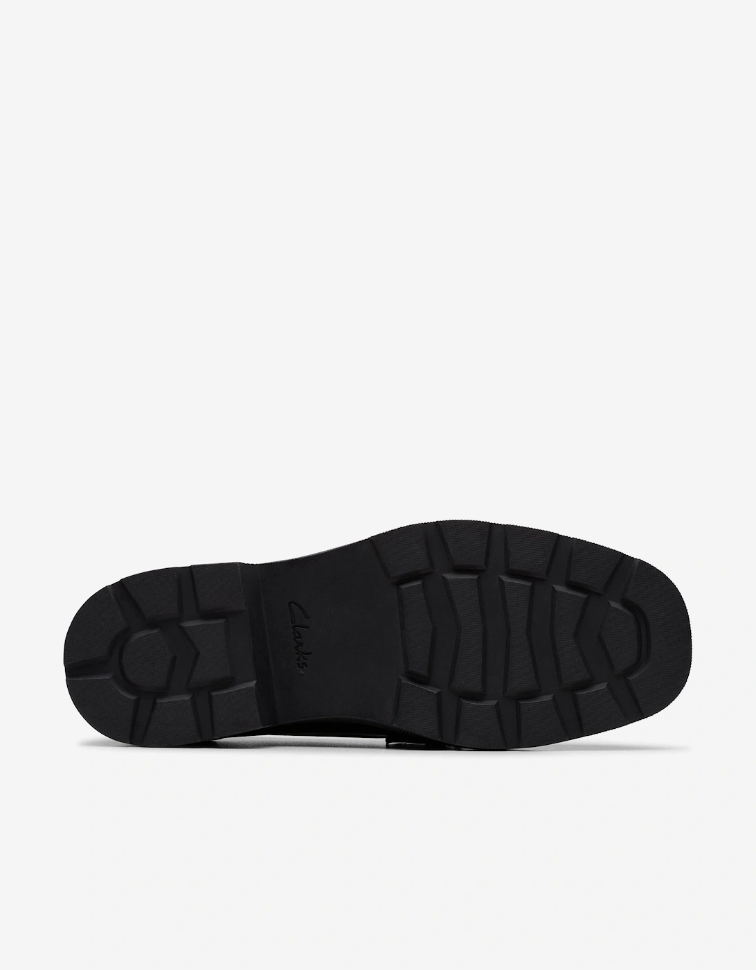 Girls Leather Eris Edge Loafers in Black