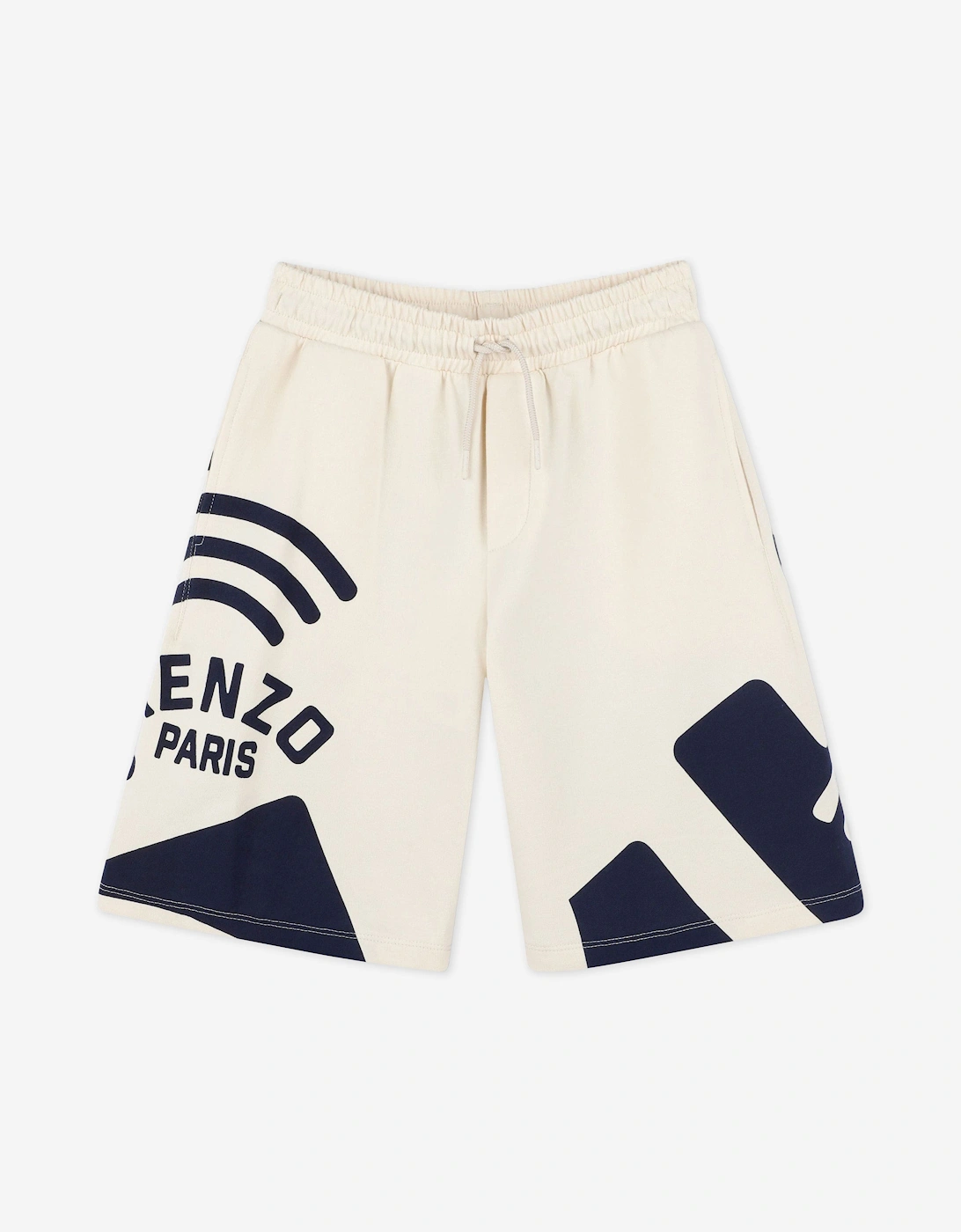 Boys Logo Bermuda Shorts in Beige, 5 of 4