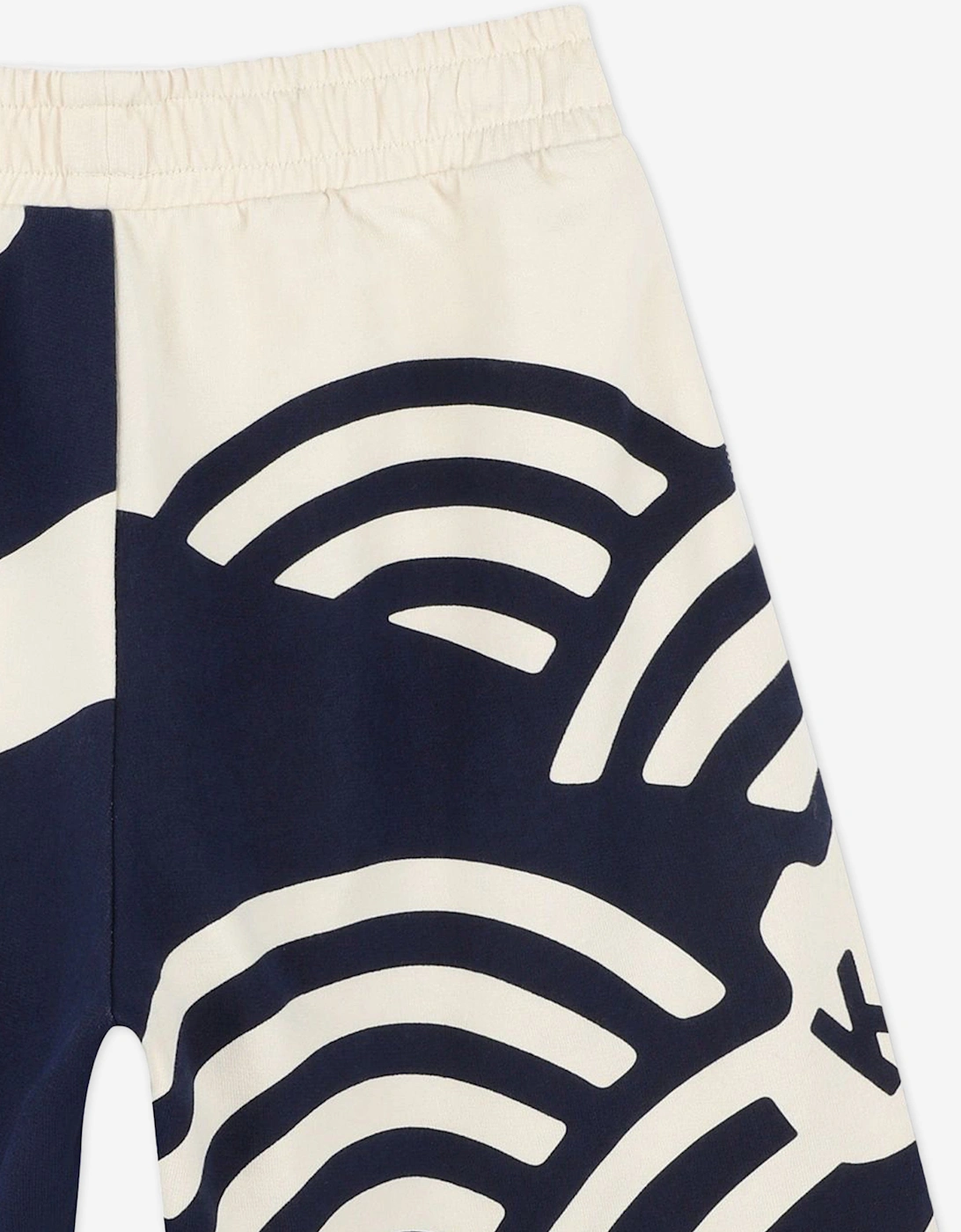 Boys Logo Bermuda Shorts in Beige