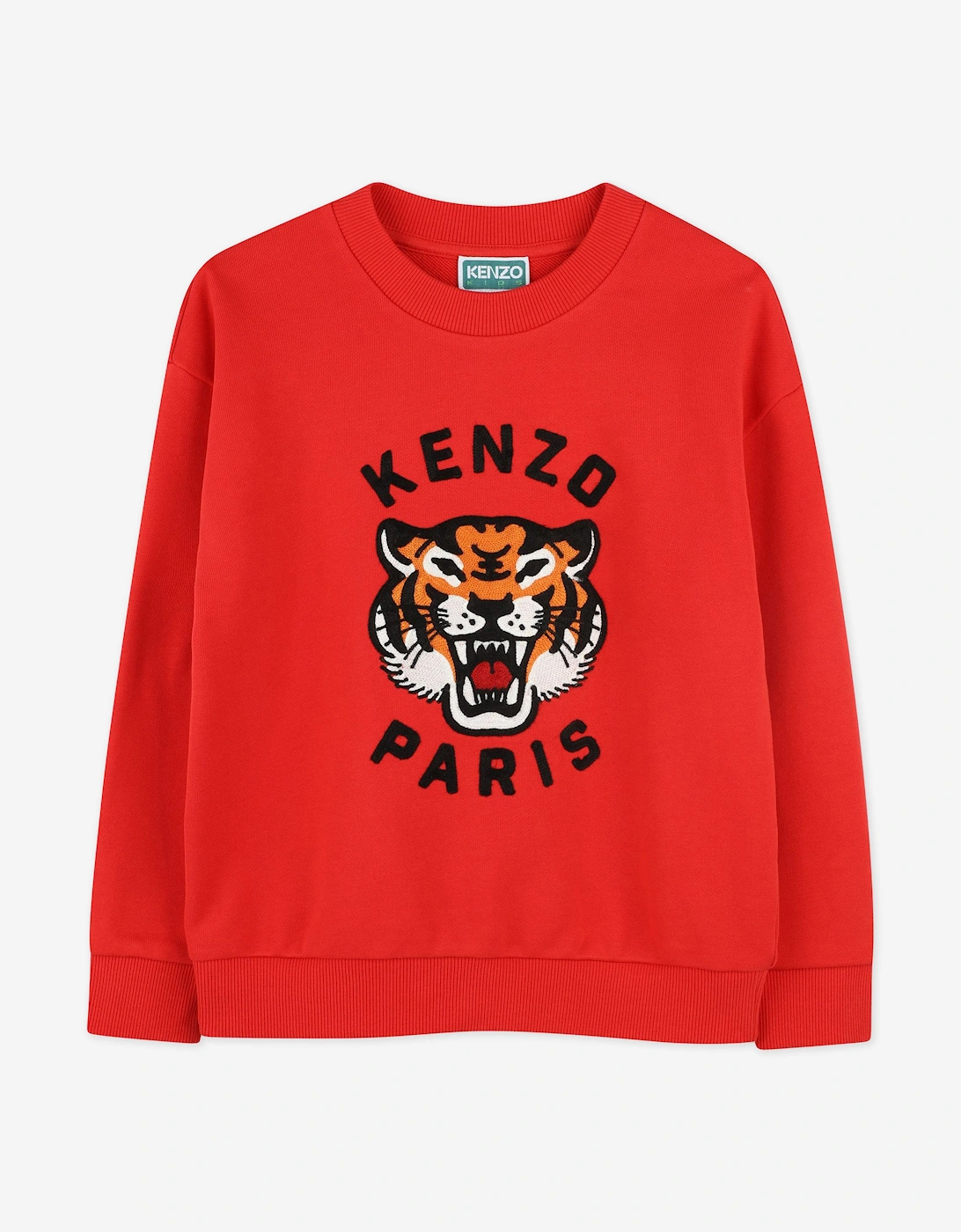 Boys Tiger Sweatshirt in Red, 5 of 4