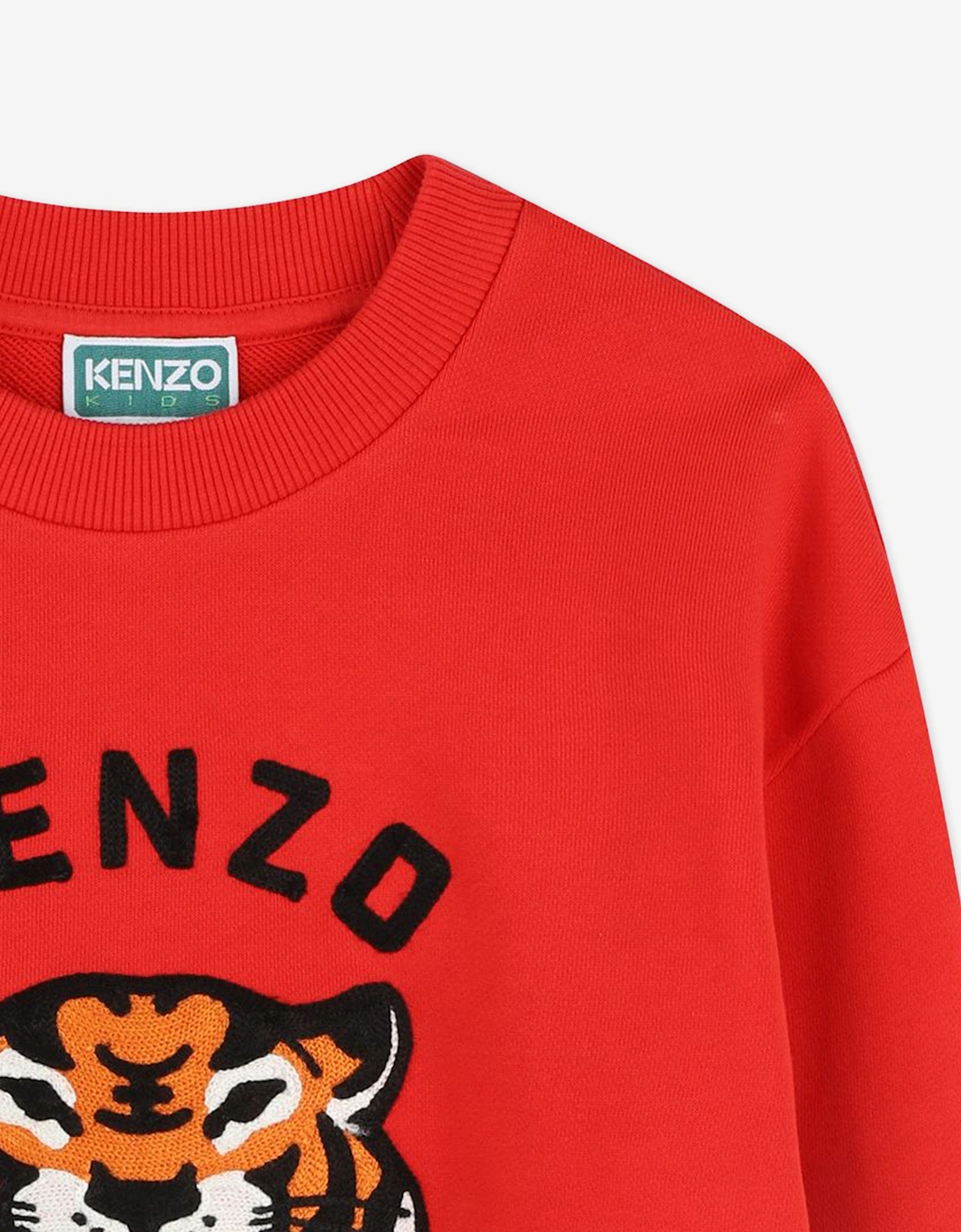 Boys Tiger Sweatshirt in Red