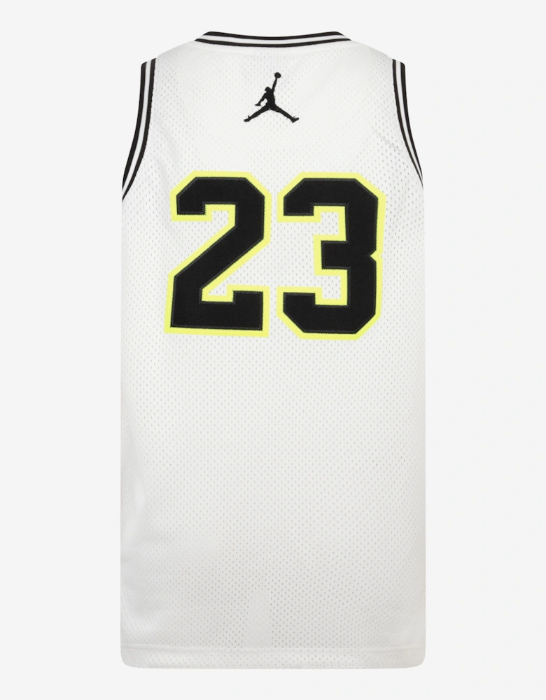 Kids Jordan 23 Jersey in White