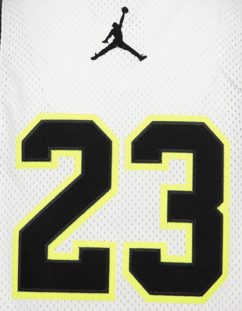 Kids Jordan 23 Jersey in White