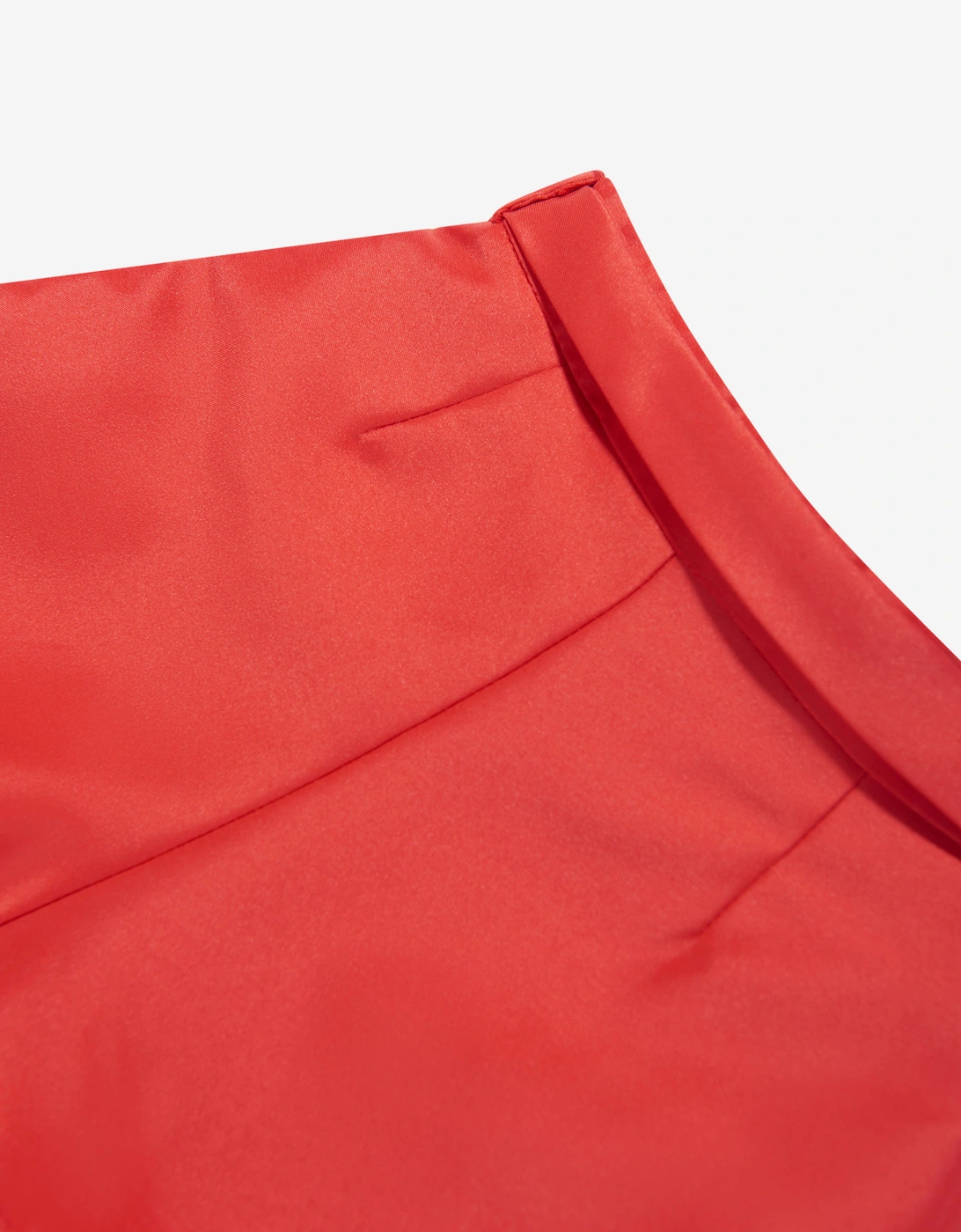 Girls Striped Mini Shorts in Red