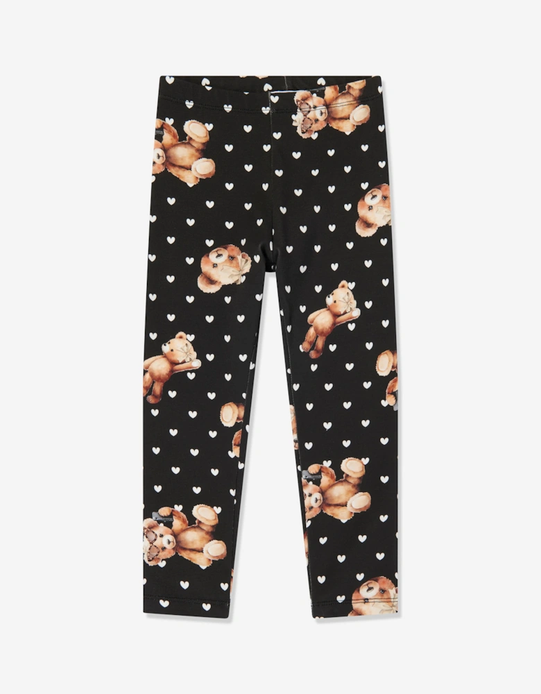 Girls T-Shirt and Leggings Set in Ivory