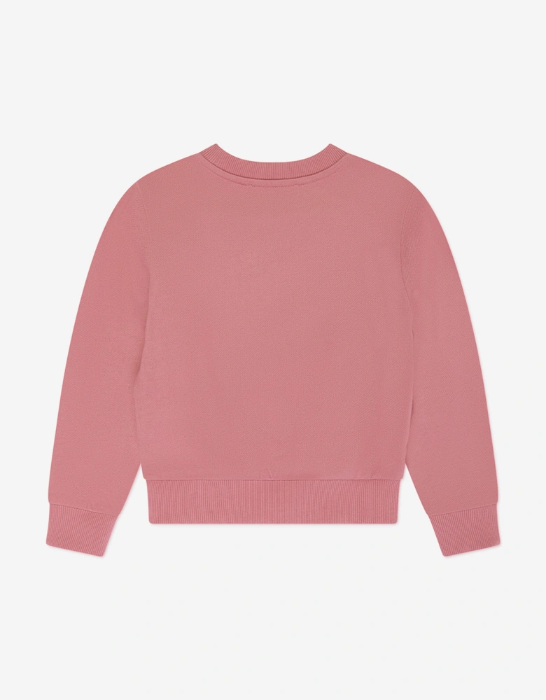 Girls Pegaso Logo Sweatshirt in Pink