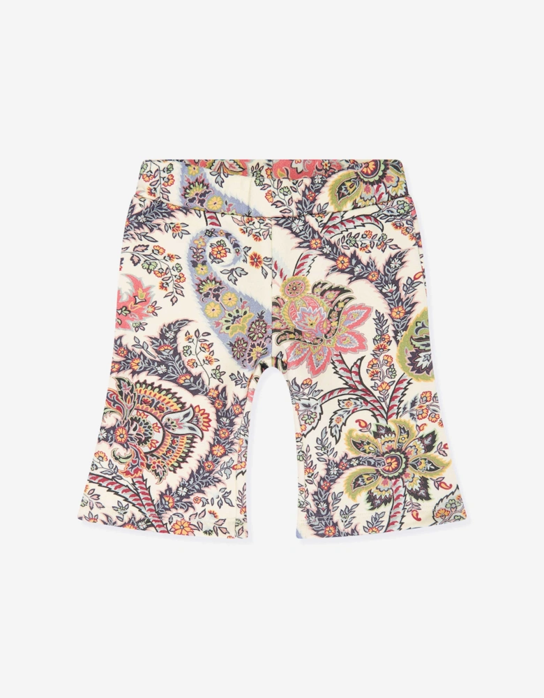 Baby Girls Paisley Joggers in Multicolour