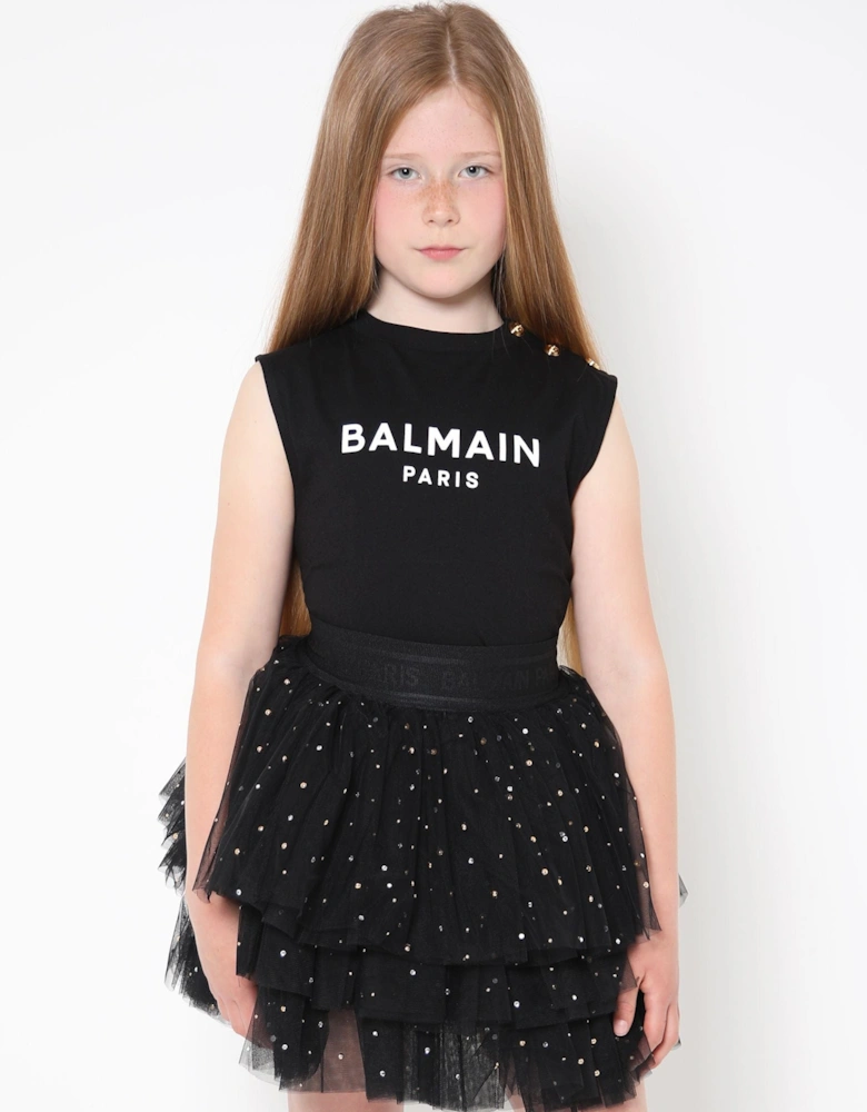 Girls Layered Tulle Skirt