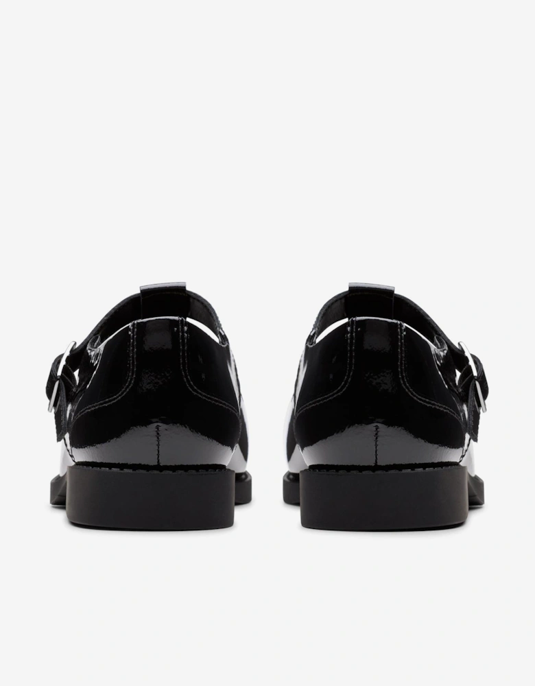 Girls Patent Leather Tapa Hope Shoes in Black