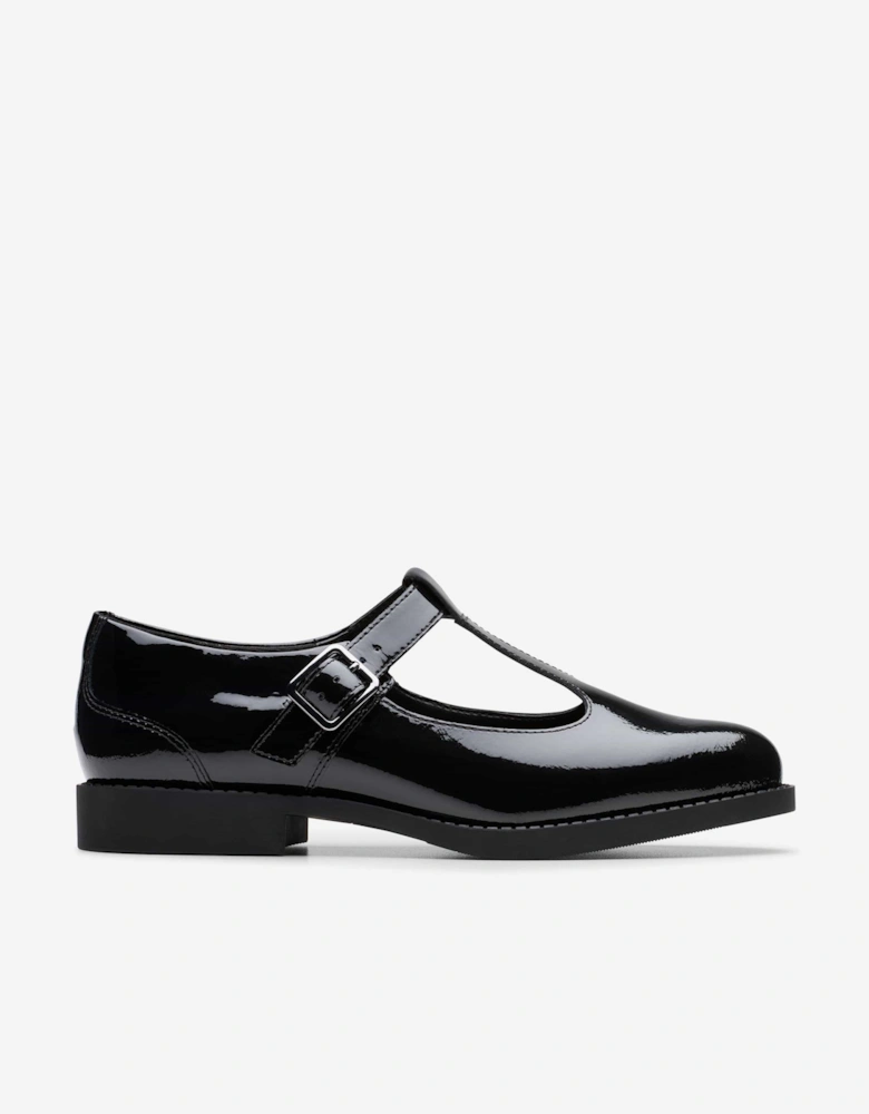 Girls Patent Leather Tapa Hope Shoes in Black