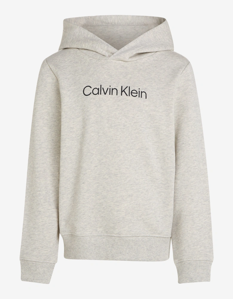 Kids Logo Regular Terry Hoodie in Grey