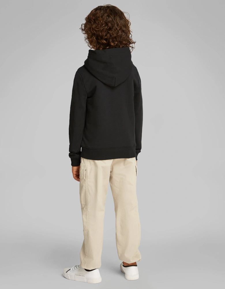 Kids Logo Regular Terry Hoodie in Black