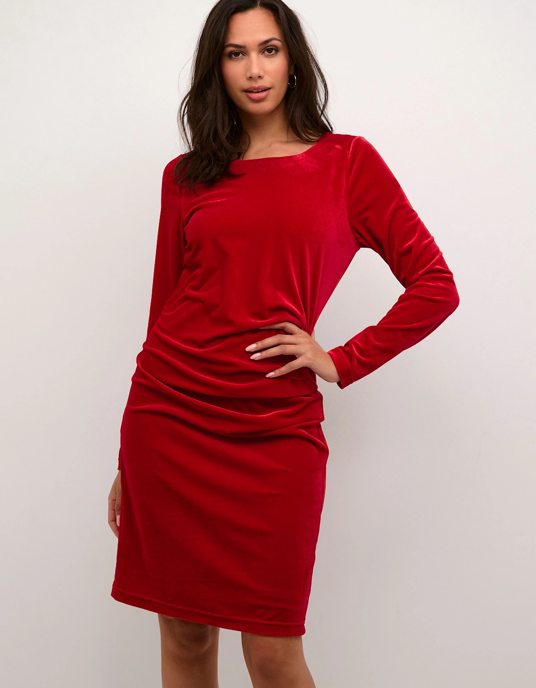 Kelly Above Knee Length Dress Plain, 2 of 1