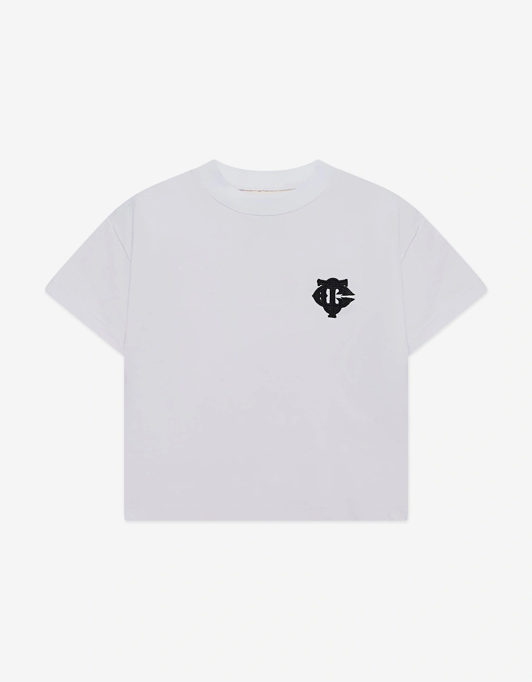 Kids Emblem Applique T-Shirt in White, 5 of 4
