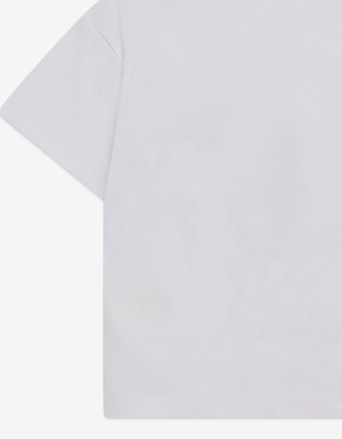 Kids Emblem Applique T-Shirt in White