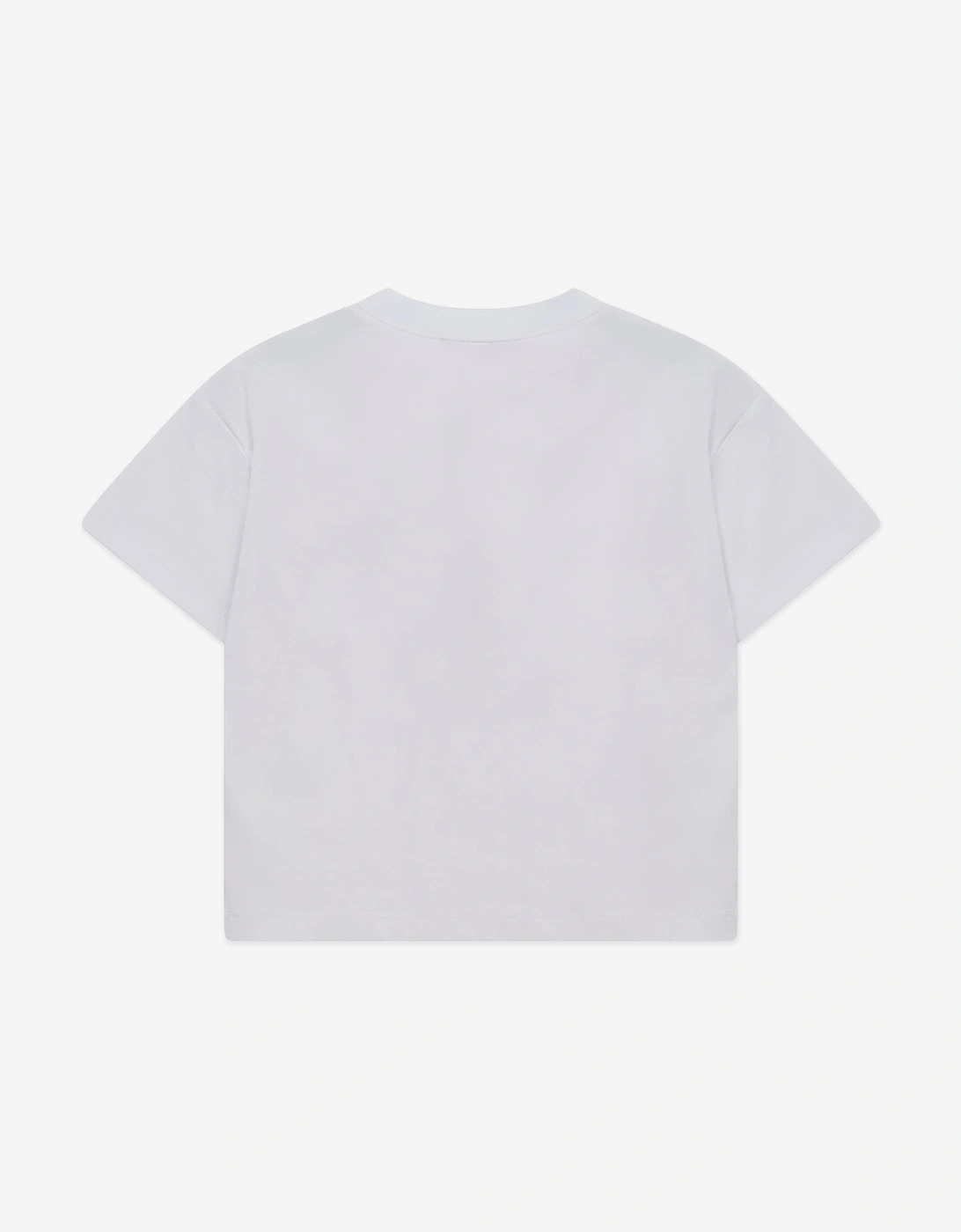 Kids Emblem Applique T-Shirt in White