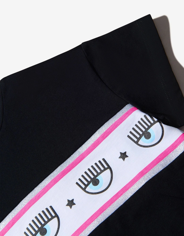 Girls Cotton Jersey Cropped Logo T-Shirt