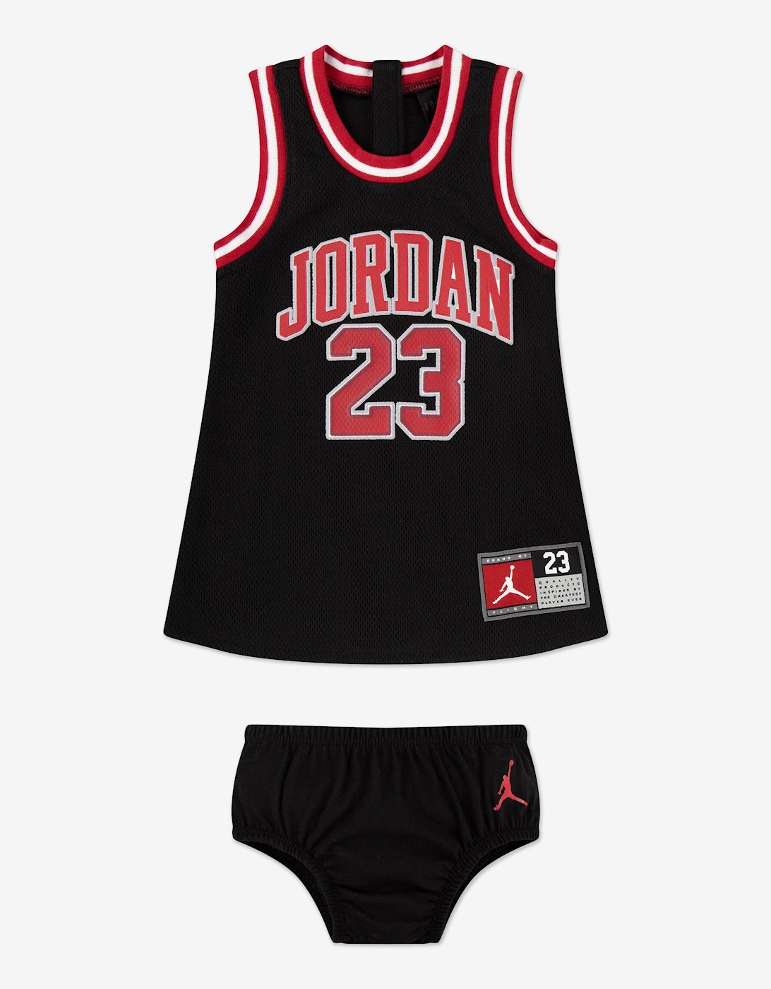 Girls 23 Jersey Dress in Black, 5 of 4