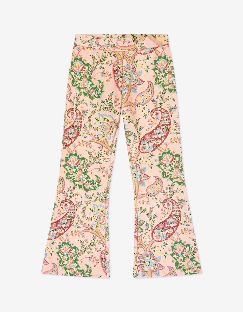 Girls Paisley Print Joggers in Multicolour