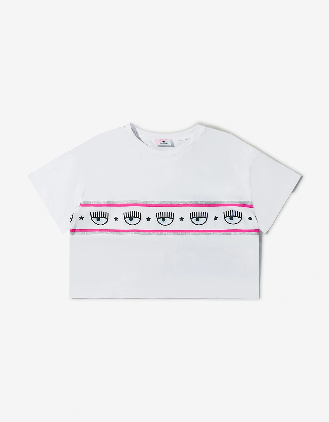 Girls Cotton Jersey Cropped Logo T-Shirt, 5 of 4