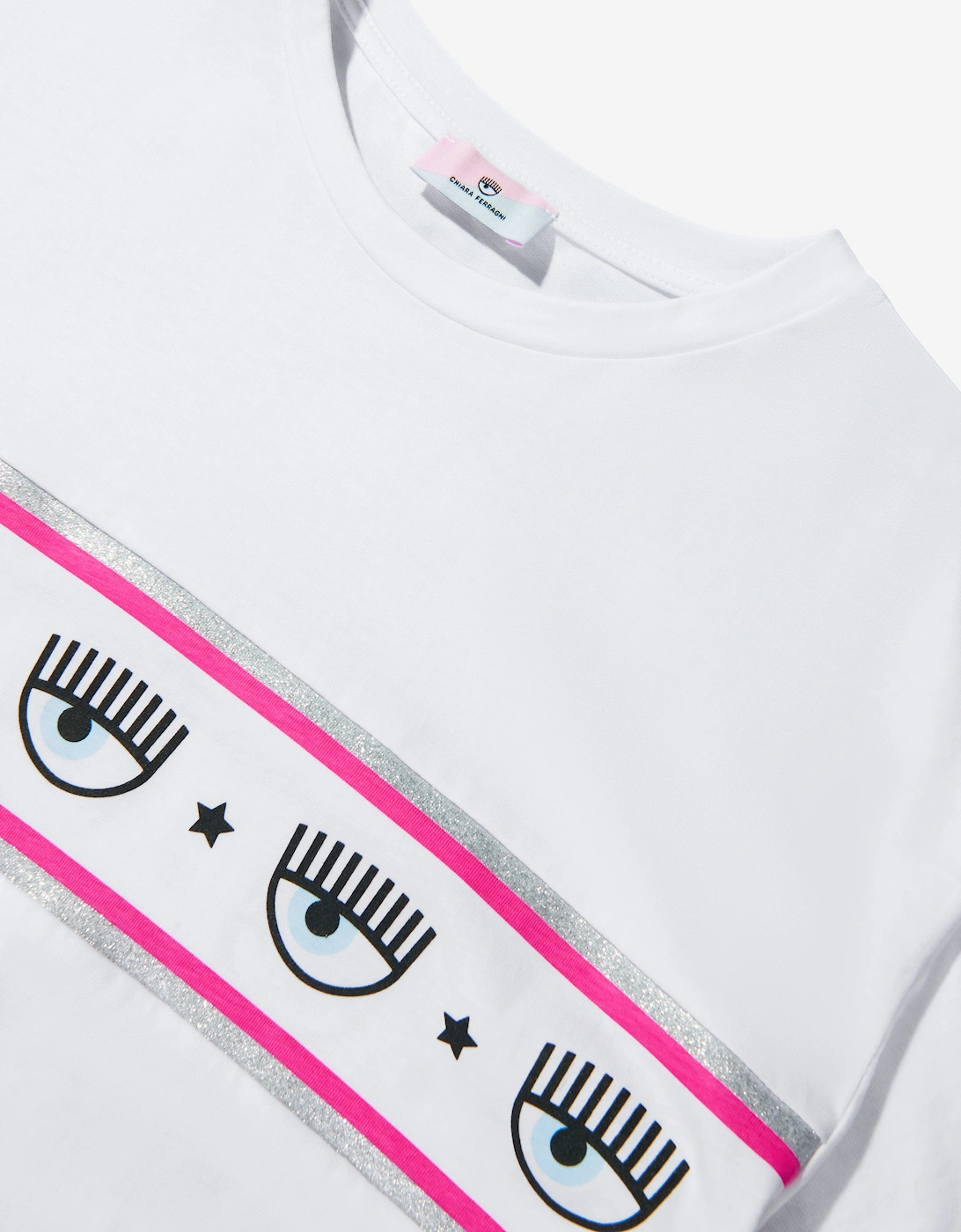 Girls Cotton Jersey Cropped Logo T-Shirt