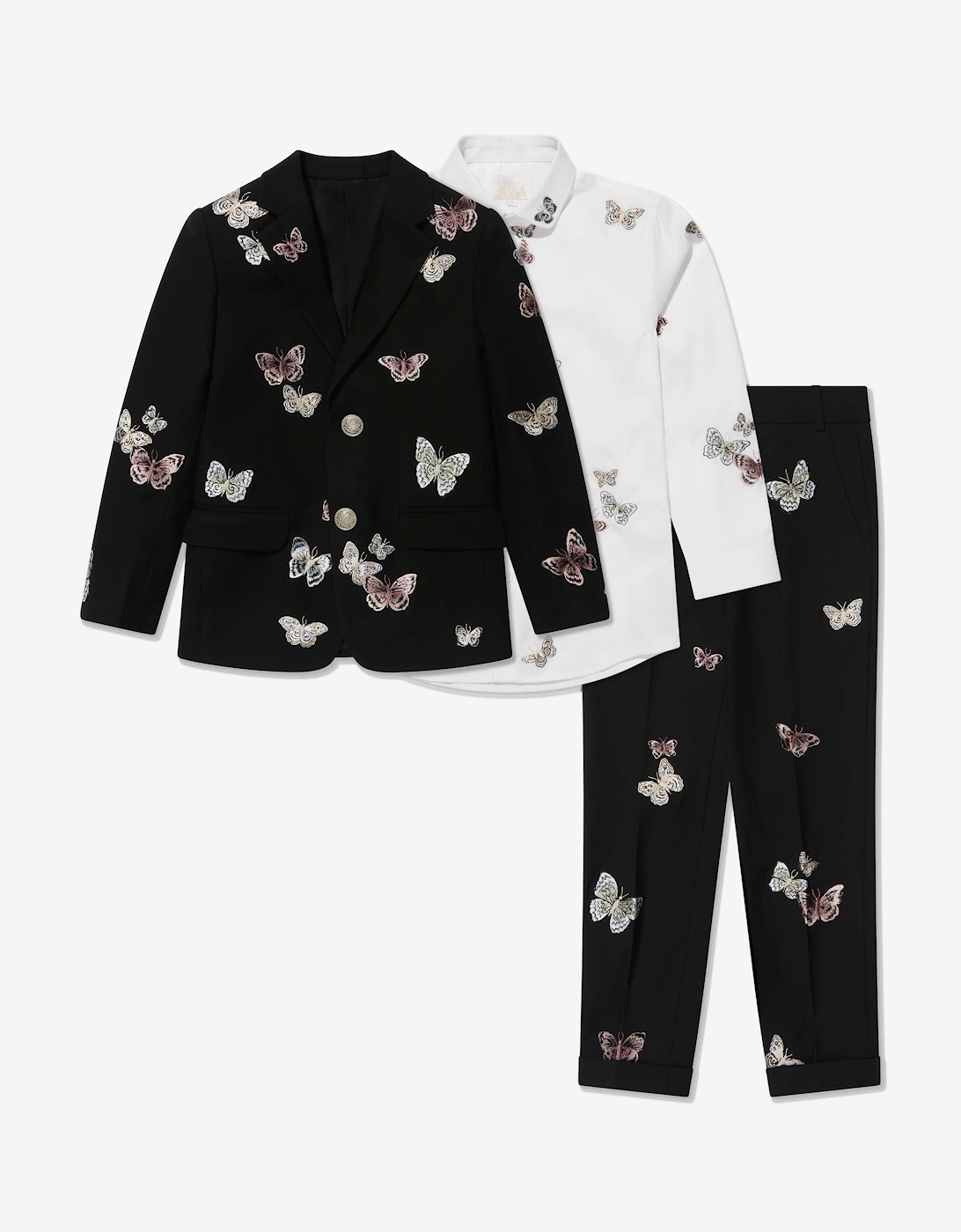 Boys Luca Suit in Black