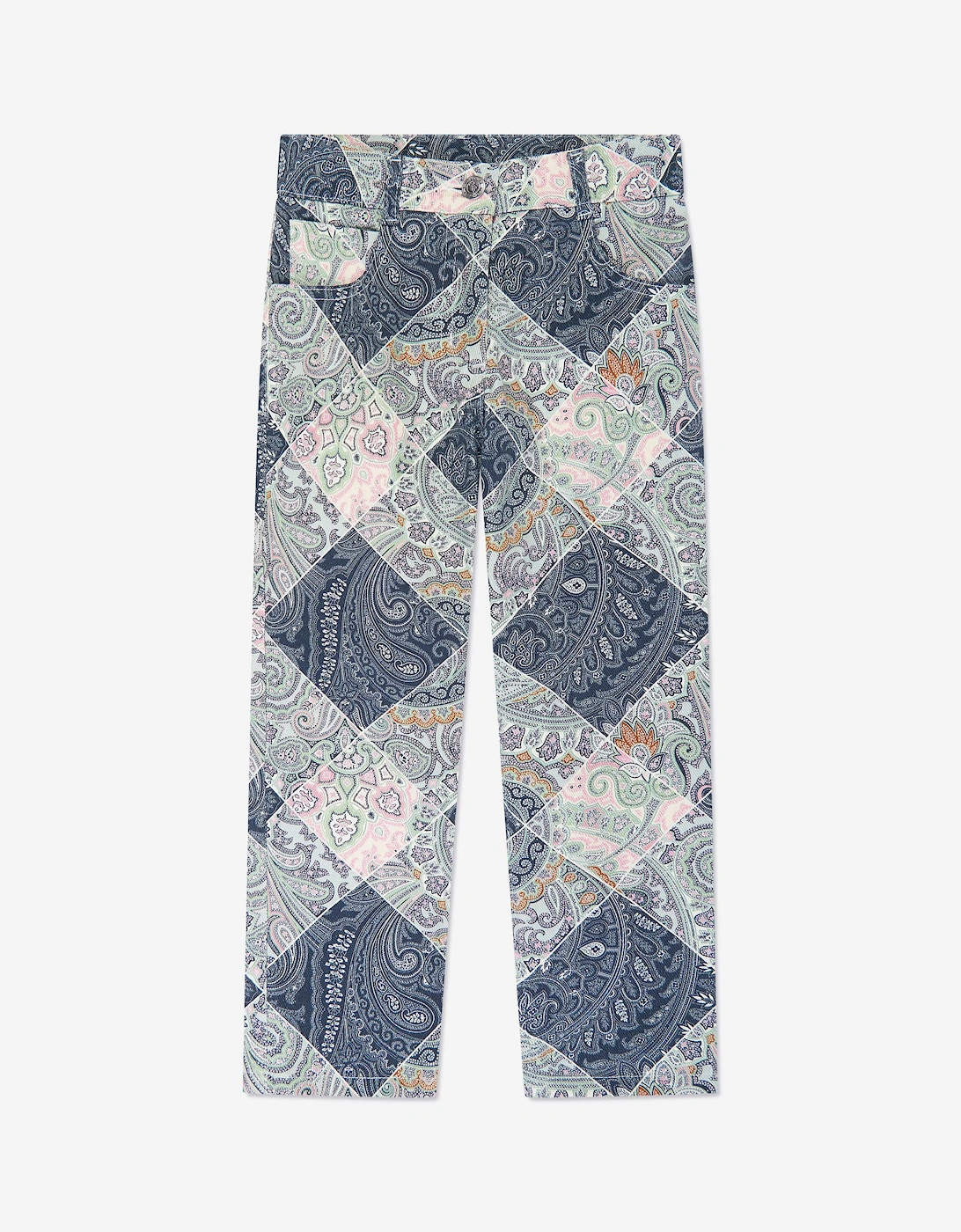 Etro Girls Navy 'S Paisley Trousers In  8 Years Size 8 Yrs Kids