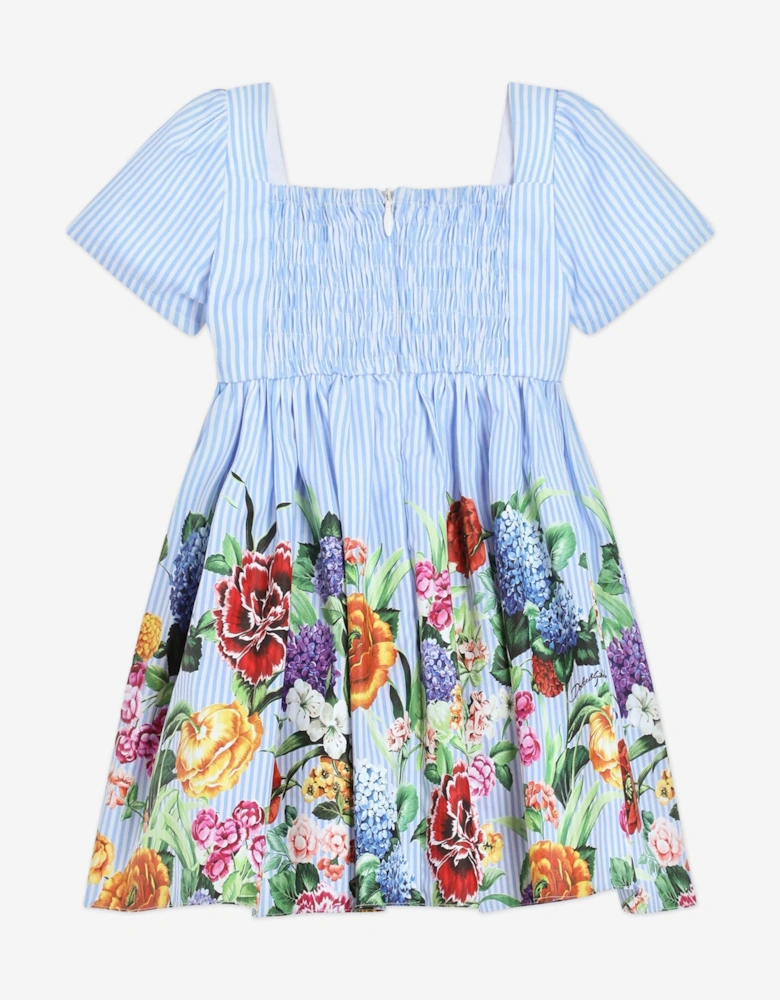 Baby Girls Floral Print Dress Set in Multicolour