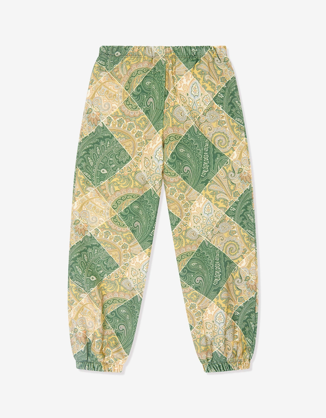 Boys Paisley Joggers in Green, 6 of 5