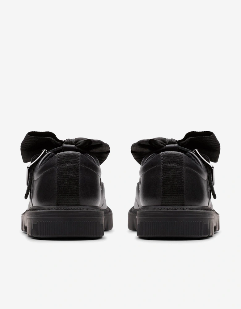 Girls Leather Lorcam Jane Shoes in Black