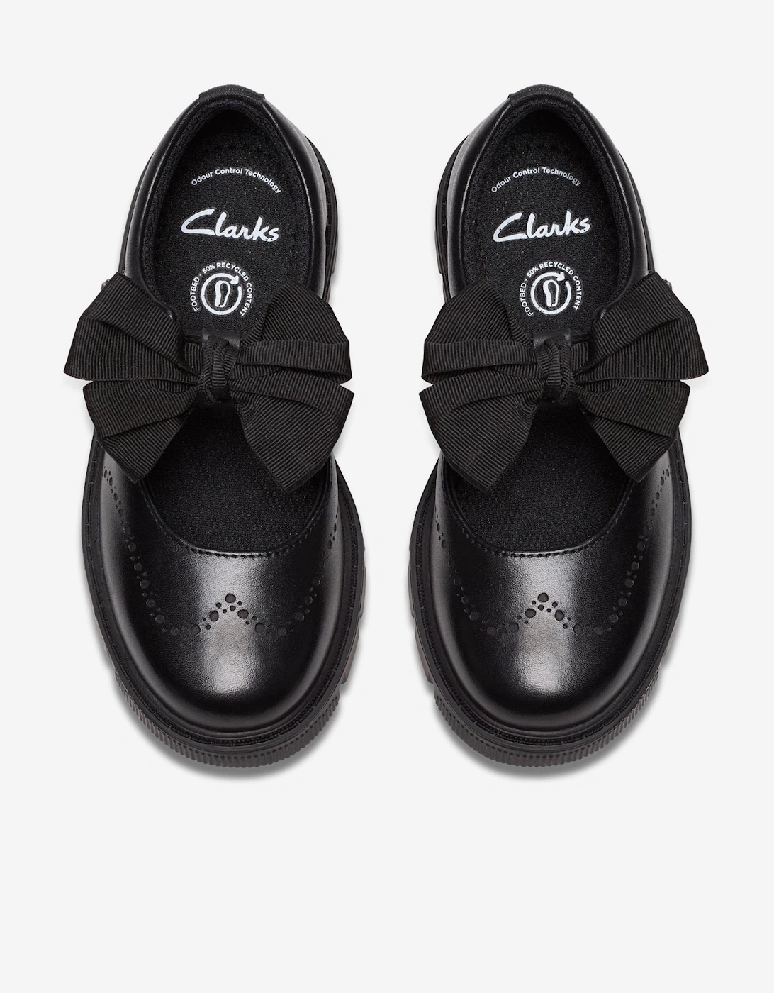 Girls Leather Lorcam Jane Shoes in Black