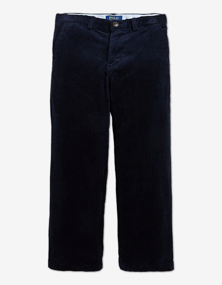 Boys Corduroy Bedford Trousers in Navy