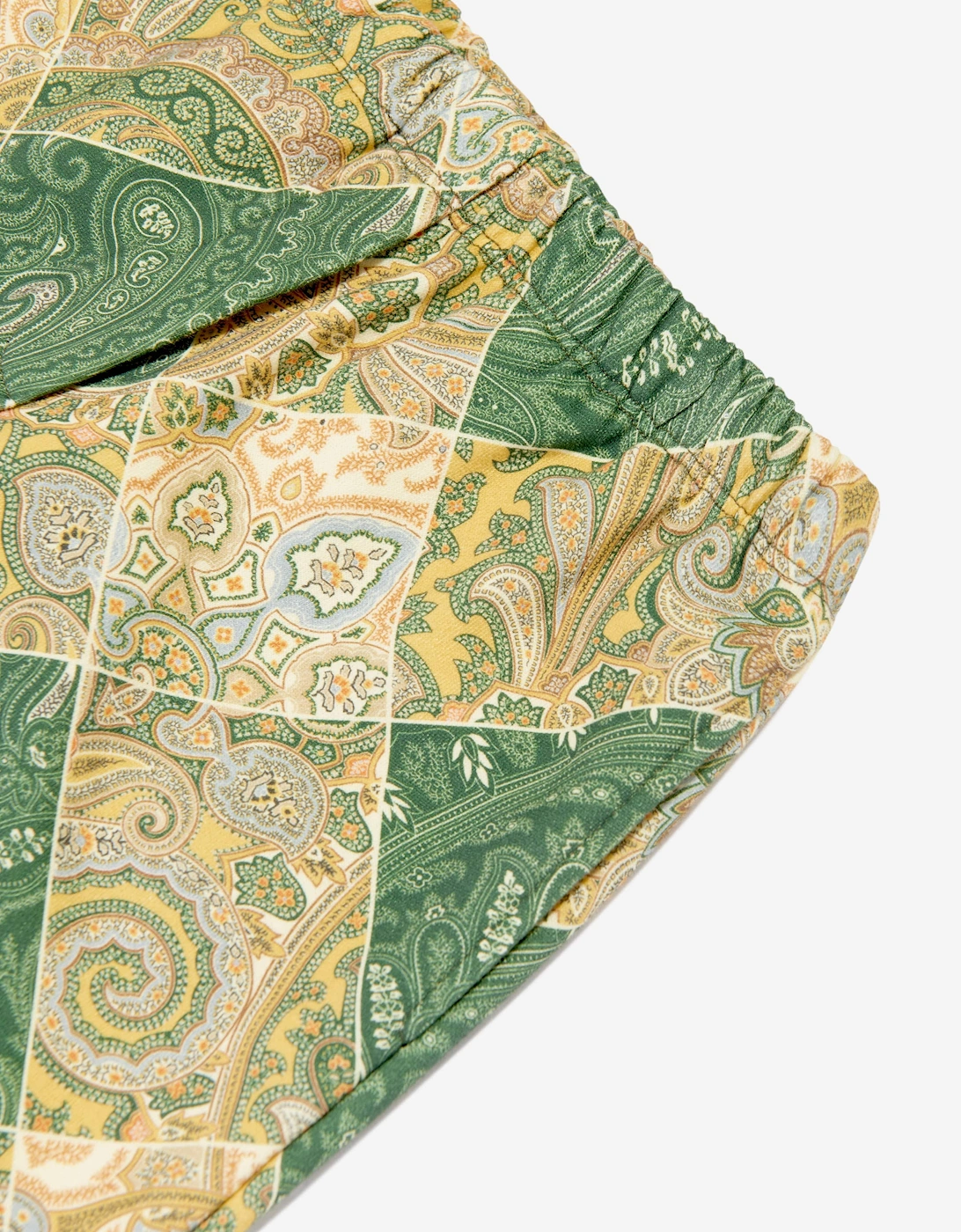 Boys Paisley Joggers in Green